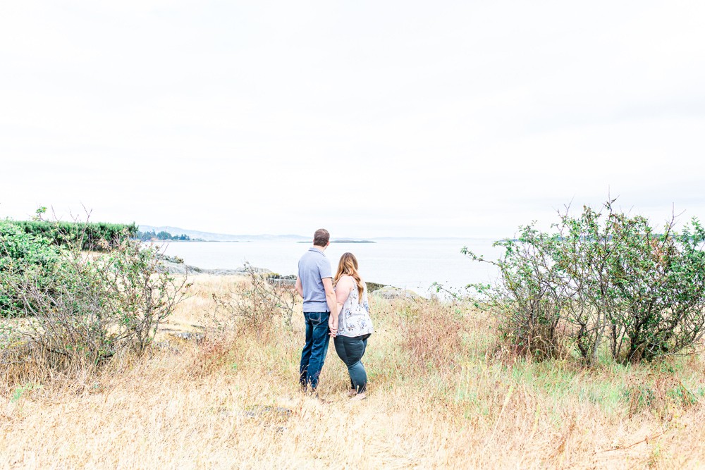 bright and airy cattle point engagement session